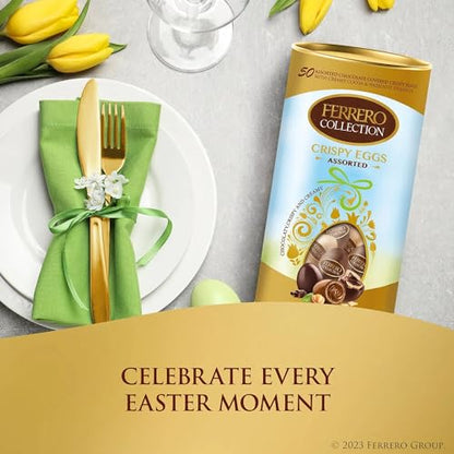 Ferrero Collection CRISPY EGGS Assorted Chocolate Covered Wafer Eggs, 500g/24.7 oz (Shipped from Canada)