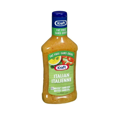 Italian Dressing, Fat Free, Kraft, No Artificial Flavors or Colors, Creamy Texture, 475ml/16.1 fl. oz (Shipped from Canada)