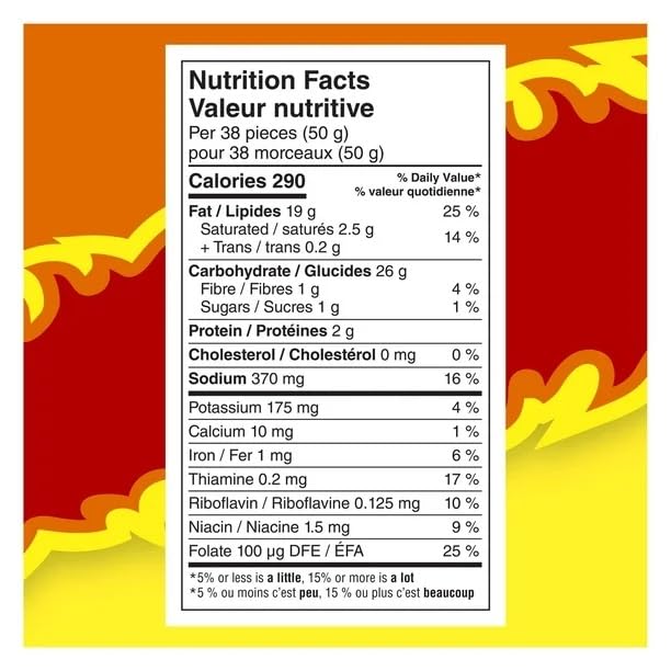 Cheeto Crunchy Flamin Hot Cheese Snacks nutrition facts