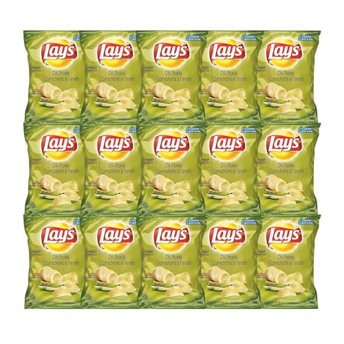 Lays Dill Pickle Potato Chips Snack Bag 40g/1.4oz (Shipped from Canada)