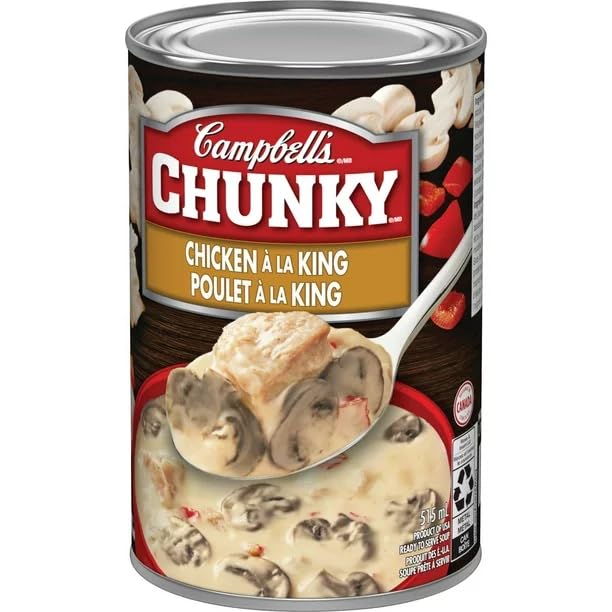 Campbell's Chunky Chicken ala King, Ready to Serve Soup, 515 mL/17.4 fl. oz (Shipped from Canada)