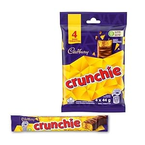 Cadbury Crunchie, Chocolatey Candy Bars, Multipack 176g/6.20oz (Includes Ice Pack) (Shipped from Canada)