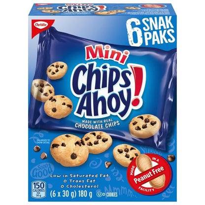 Chips Ahoy! Original Mini Cookies, School Snacks, 180g/6.3oz (Shipped from Canada)