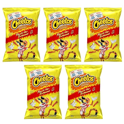 Cheetos Crunchy Flamin Hot Cheese Snacks pack of 5