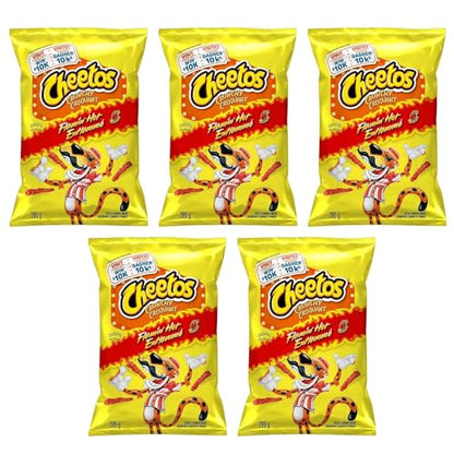 Cheetos Crunchy Flamin Hot Cheese Snacks pack of 5