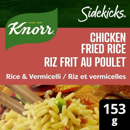 Knorr Sidekicks Chicken Fried Rice rice dish Rice & Vermicelli, Rice & Vermicelli Side Dish, 153g/5.4 oz (Shipped from Canada)