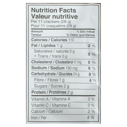 Snack Factory Pretzel Crisps Everything Nutrition Facts