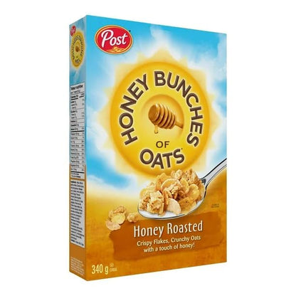 Post Honey Bunches of Oats Honey Roasted Cereal, Honey Roasted Cereal, 340g/12 oz (Shipped from Canada)