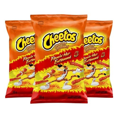 Cheeto Crunchy Flamin Hot Cheese Snacks pack of 3