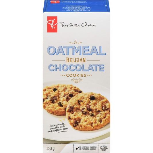 President's Choice Oatmeal Belgian Chocolate Cookies 