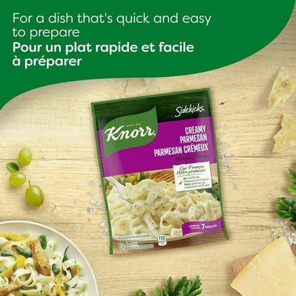 Knorr Sidekicks Creamy Parmesan Pasta Side Dish, Side Dish, 124g/4.4 oz (Shipped from Canada)