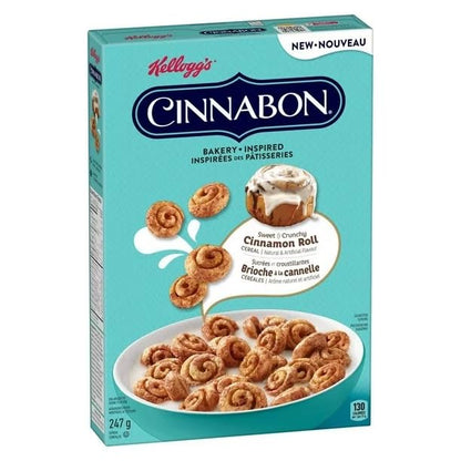 Kellogg's Cinnabon Cinnamon Roll Cereal, 247g/8.7oz (Shipped from Canada)