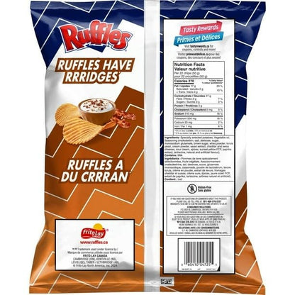 Ruffles Sour Cream 'n Bacon Potato Chips, 200g/7.05 oz (Shipped from Canada)