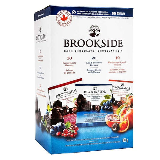 Brookside Dark Chocolate, Assorted Flavours, 40 × 20g/0.70oz (Includes Ice Pack) (Shipped from Canada)