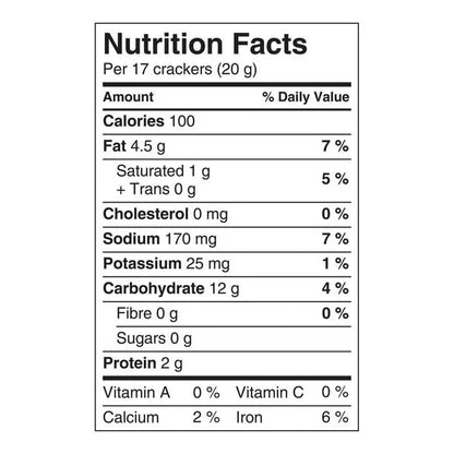 Cheez-It Baked Snack Crackers Italian Four Cheese Nutrition Facts