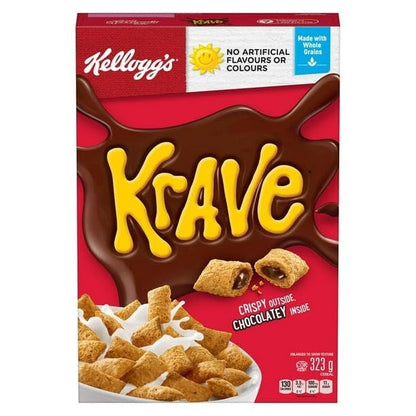 Kellogg’s Krave Chocoalate Flavour Cereal, 323g, 323g/11.4 oz (Shipped from Canada)