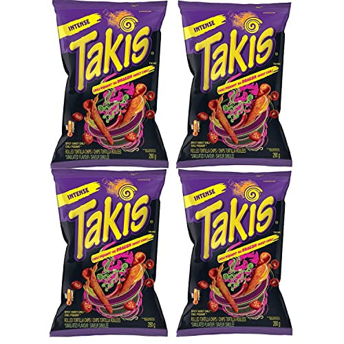 Takis Dragon Sweet Chili Rolled Tortilla Chips, 280g/9.8oz (Shipped from Canada)