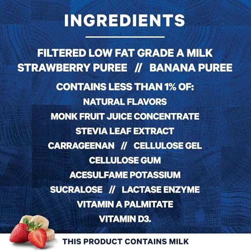 Fairlife Core Power 26g Protein Milk Shakes, Strawberry Banana  Made with Canadian Milk, 414mL/14 fl. oz. (Shipped from Canada)