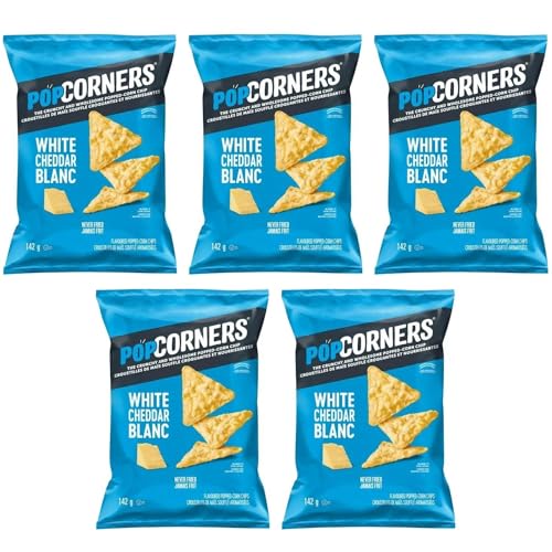 PopCorners White Cheddar Flavoured Popped-Corn Chips 142g/5oz (Shipped from Canada)