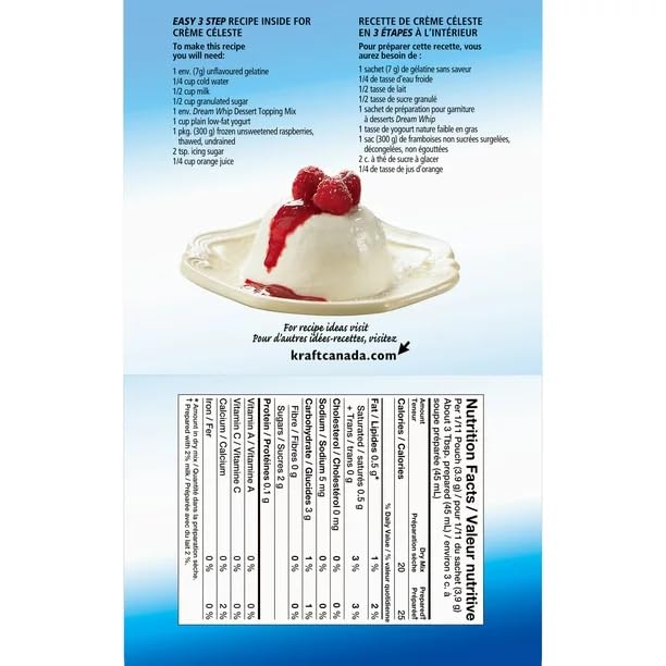 Dream Whip Whipped Topping Mix, 170g/6oz (Shipped from Canada)