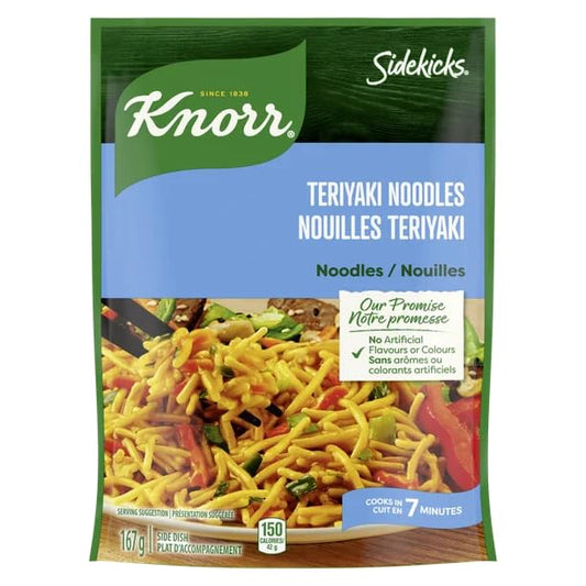 Knorr Sidekicks Teriyaki Noodles Pasta, Side Dish, 167g/5.9 oz (Shipped from Canada)