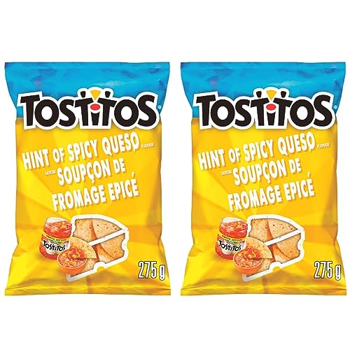 Tostitos Hint of Spicy Queso Tortilla Chips pack of 2