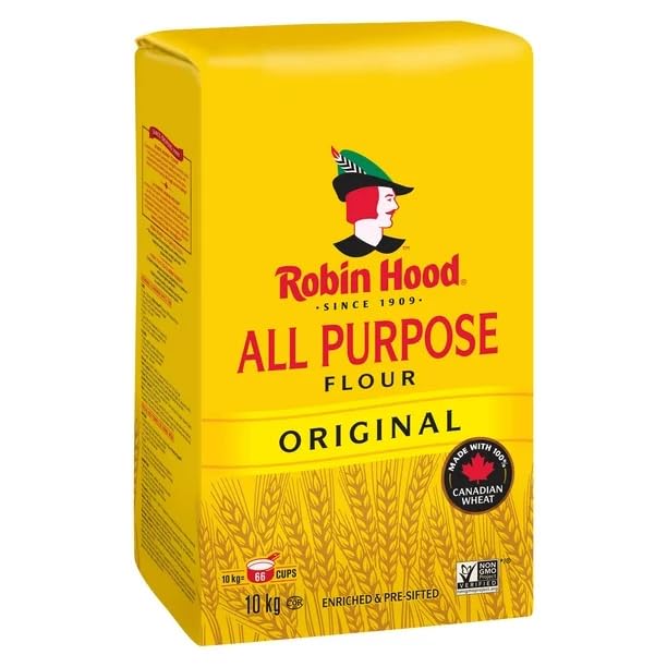 Robin Hood Original All Purpose Flour, 10 kg/22 lbs (Shipped from Canada)