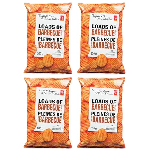 Presidents Choice Loads of Barbecue Chips pack of 4