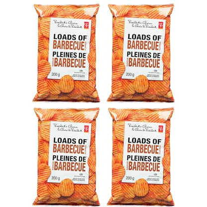 Presidents Choice Loads of Barbecue Chips pack of 4