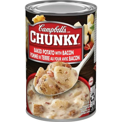 Campbell's Chunky Baked Potato with Bacon Ready to Serve Soup, 515ml/17.4 fl. oz (Shipped from Canada)