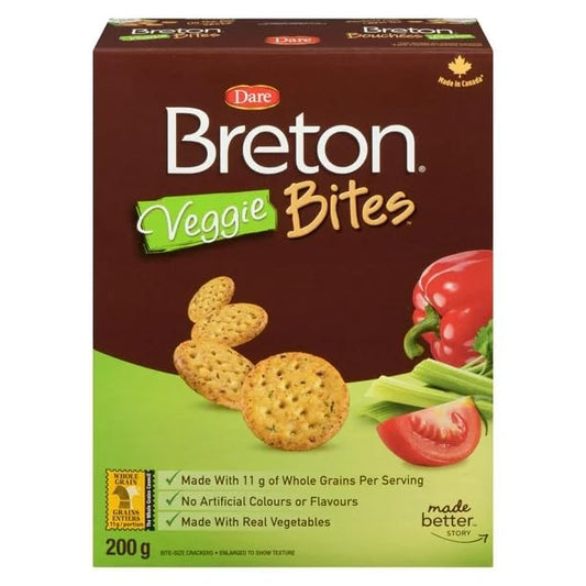 Dare Breton Veggie Bites, 200g/7oz (Shipped from Canada)