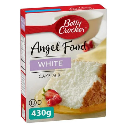 Betty Crocker Angel Food Cake Mix, White, 12 Servings, 430g/15.2 oz (Shipped from Canada)