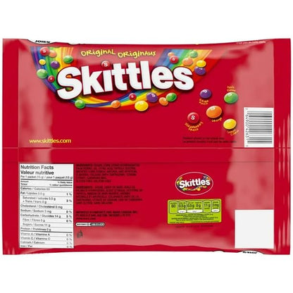 SKITTLES Mixed Chewy Candy, Bowl Size Bag, 304g/10.7 oz (Shipped from Canada)