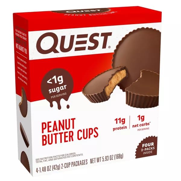 Quest Peanut Butter Cups, 4 x 42g/1.5oz (Shipped from Canada)