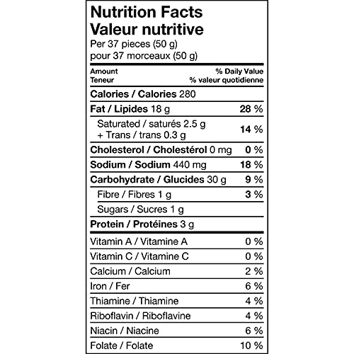 Cheetos Crunchy Cheese Snacks Bag nutrition facts