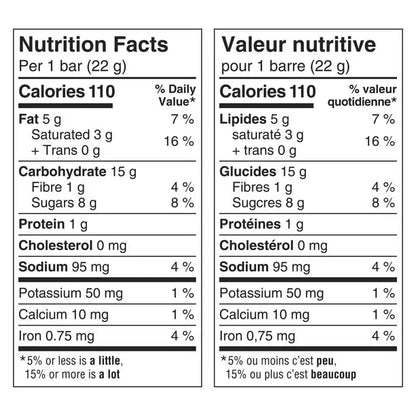 Nature Valley Crunchy Granola Bars Chocolate Oatmeal Nutrition Facts