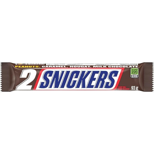Snickers Milk Chocolate Candy Bars 24 x 93g/3.28oz (Includes Ice Pack) (Shipped from Canada)