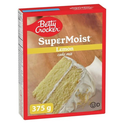 Betty Crocker Super Moist Lemon Cake Mix, 375g/13.2 oz (Shipped from Canada)
