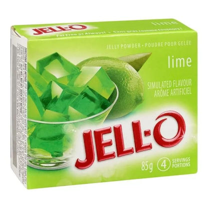 Jell-O Lime Jelly Powder, Gelatin Mix, 85g/3oz (Shipped from Canada)