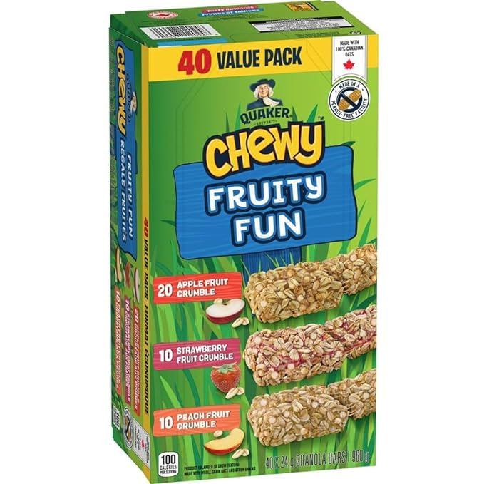 Quaker Chewy Apple Strawberry Peach Fruit Crumble 2