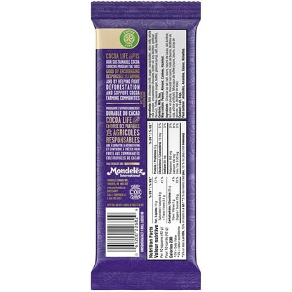 Cadbury Dairy Milk, Toffee, Milk Chocolate With Buttery Toffee Pieces, Chocolate Bar, 100g/3.52oz (Includes Ice Pack) (Shipped from Canada)