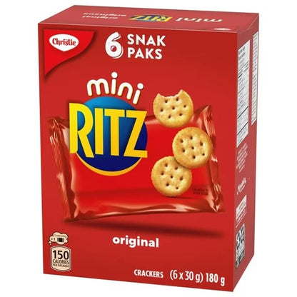 Christie Mini Ritz Snak Paks, Original, 180g/6.3 oz (Shipped from Canada)