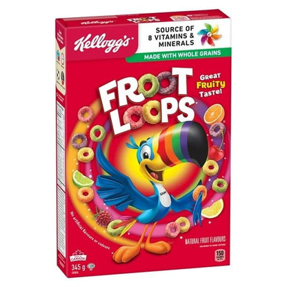 Kellogg's Froot Loops Cereal, 345g/12.2 oz (Shipped from Canada)