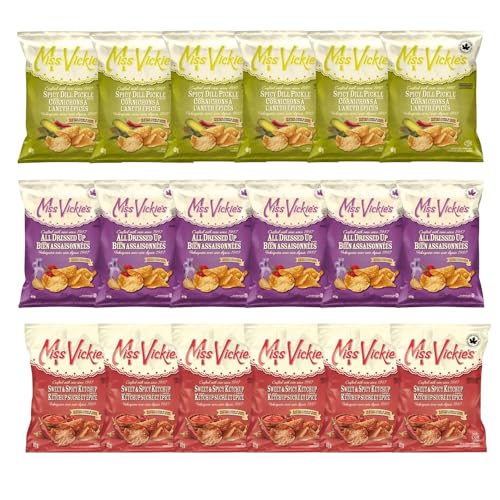 Miss Vickies Potato Chips Canadian Variety Pack of 18