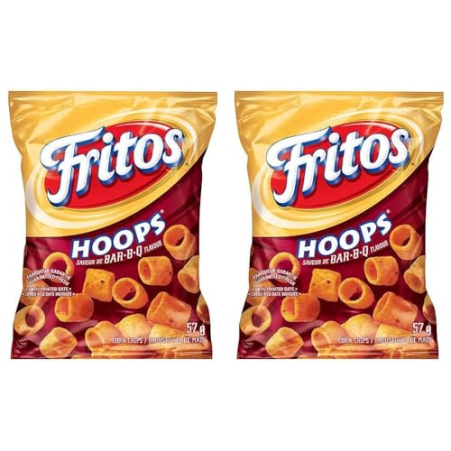 Frito Hoops Bar-B-Q Corn Chips pack of 2