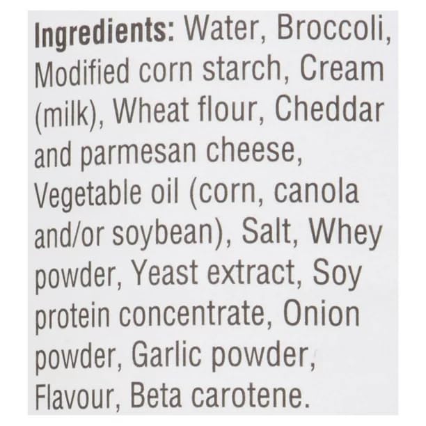 Campbell's Condensed Soup Cream of Broccoli and Cheese - Made with Real Broccoli, Cheddar, & Parmesan Cheeses, 284 mL/9.6 oz (Shipped from Canada)