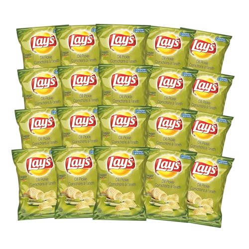 Lays Dill Pickle Potato Chips Snack Bag 40g/1.4oz (Shipped from Canada)