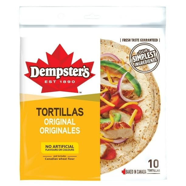 Dempster’s Original Large Tortillas, 610g/21.5 oz (Shipped from Canada)