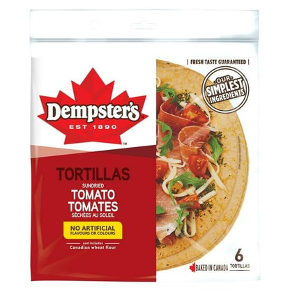 Dempster’s Sundried Tomato Large Tortillas, 426g/15 oz (Shipped from Canada)