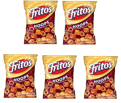 Frito Hoops Bar-B-Q Corn Chips pack of 5